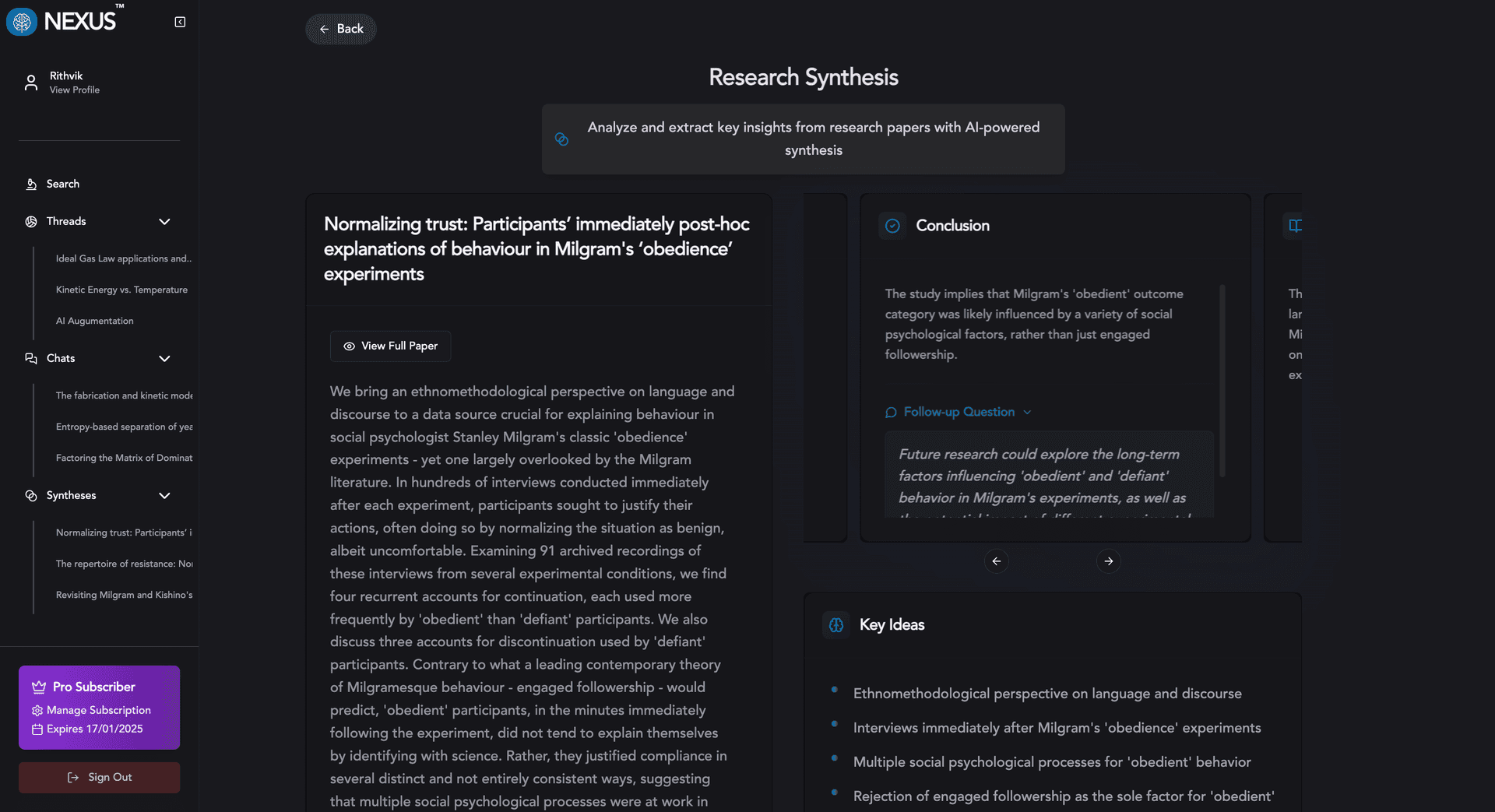 AI-Powered Synthesis